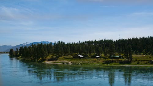 Clark Fork River Ranch buildings, Plains, Montana