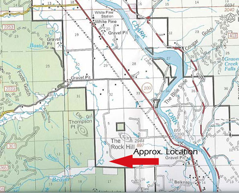 Western Montana Ranch Forest Service Map